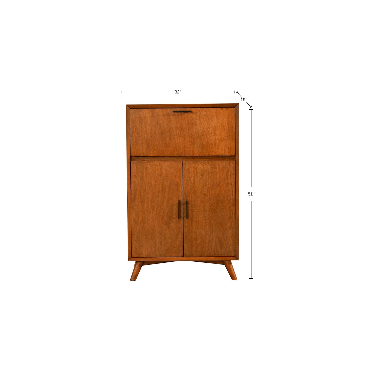 Flynn Large Bar Cabinet, Acorn