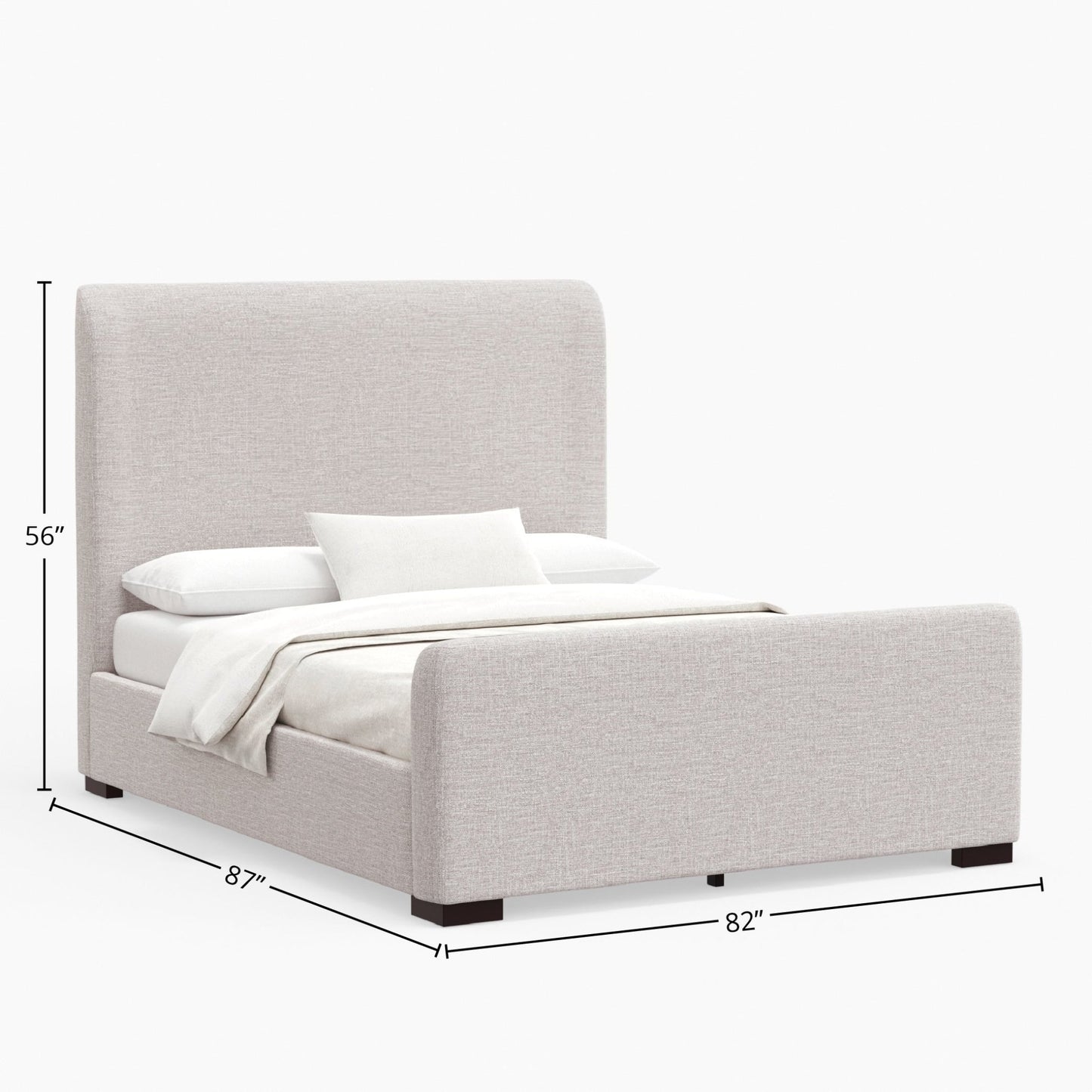 Adele Platform Bed - Alpine Furniture