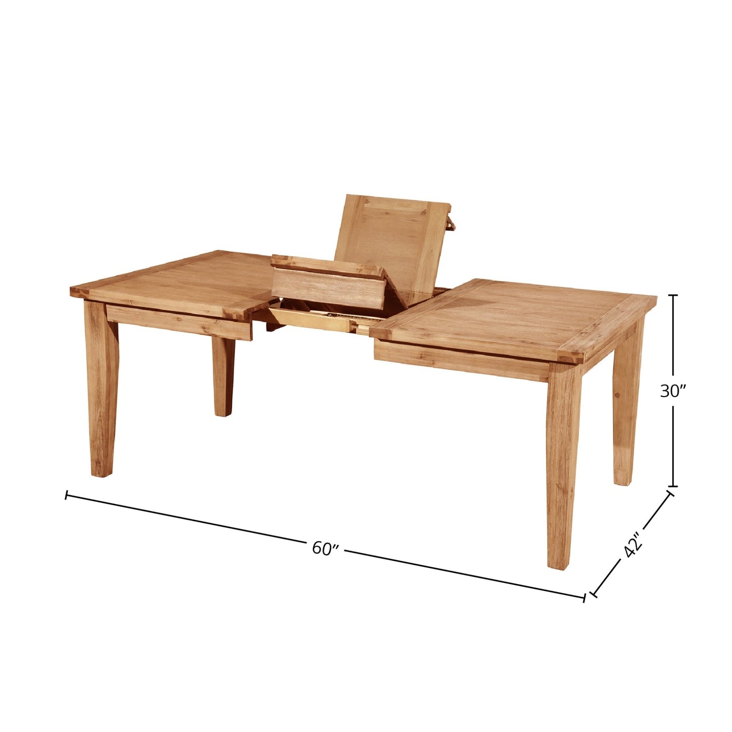 Aspen Extension Dining Table, Antique Natural - Alpine Furniture