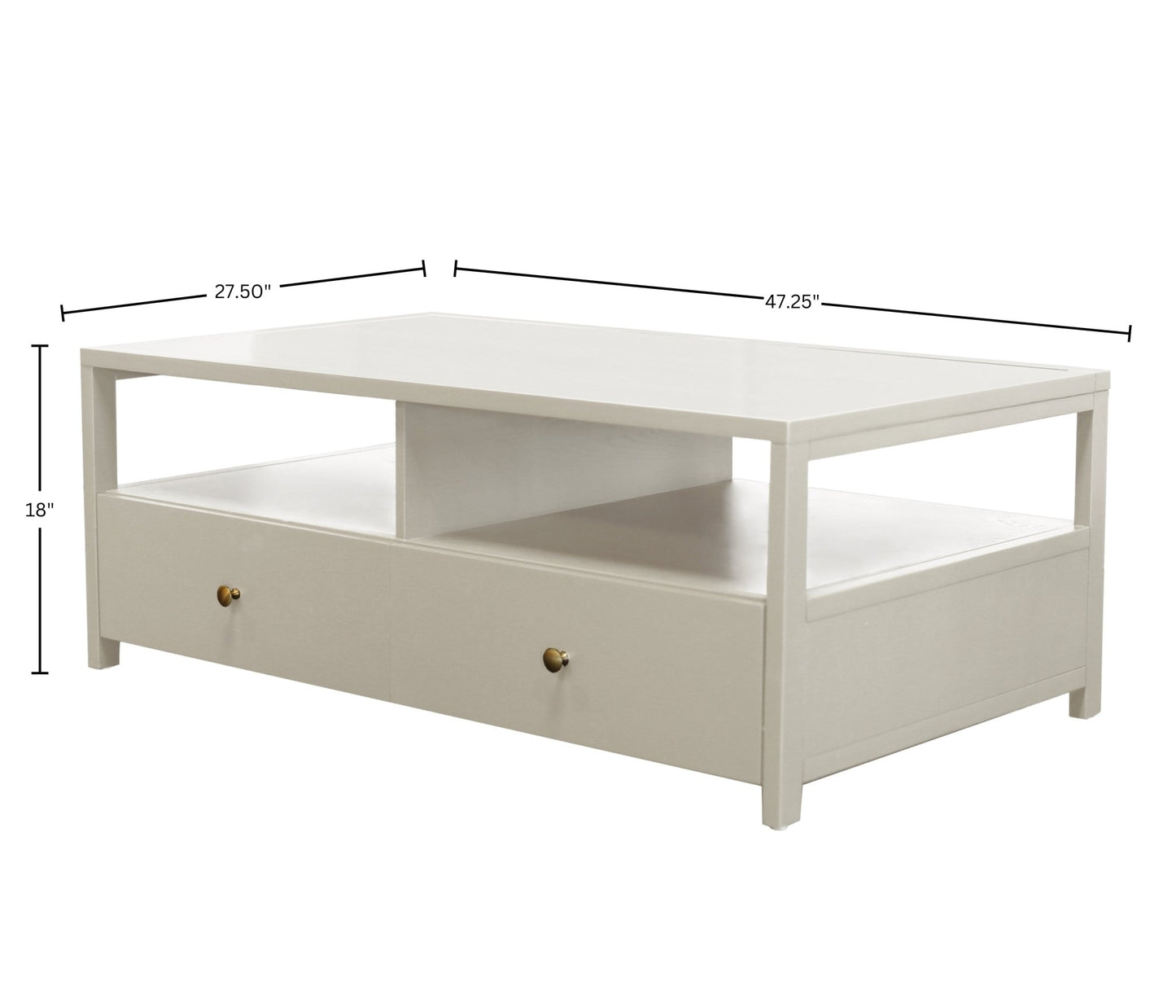 Avery Cocktail Table, Coconut Milk - Alpine Furniture