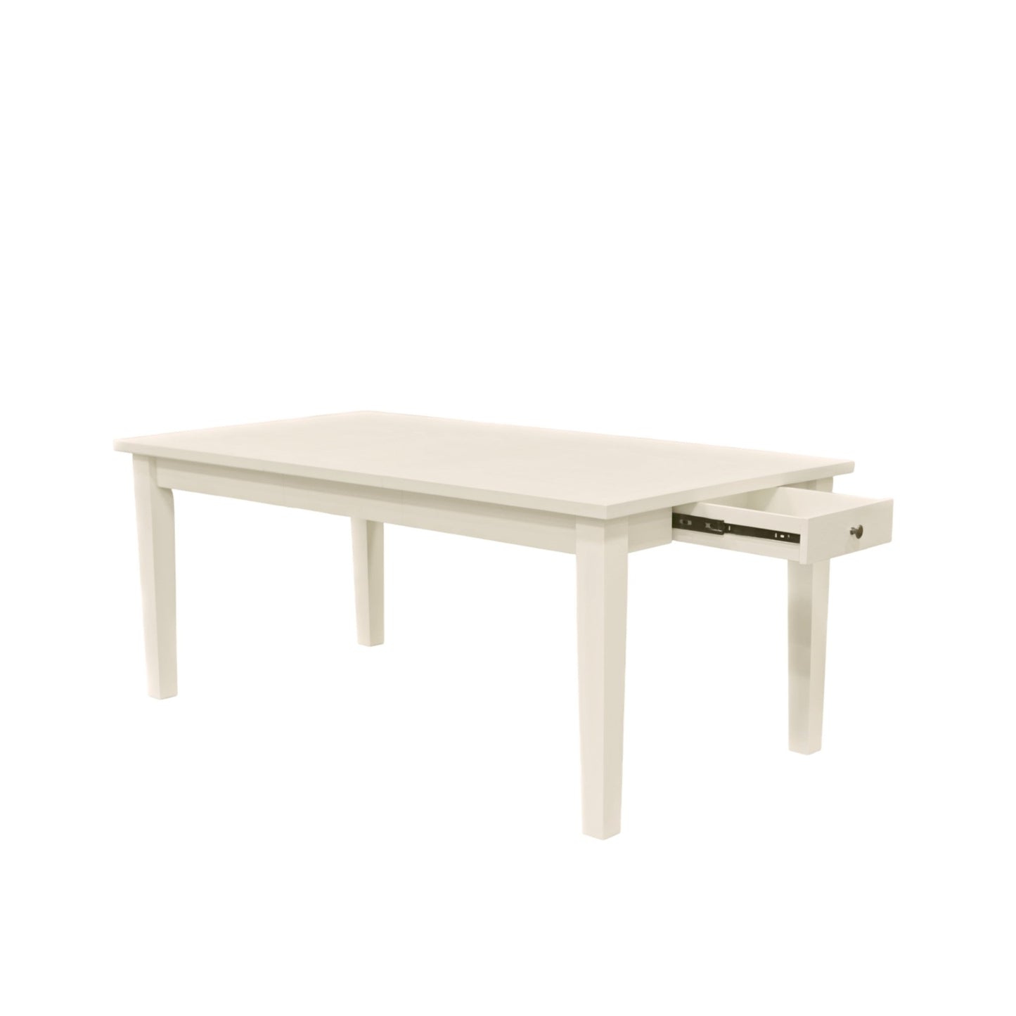 Avery Extension Dining Table, Coconut Milk - Alpine Furniture