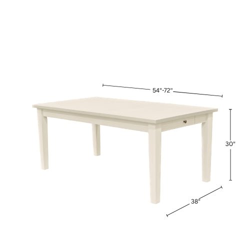 Avery Extension Dining Table, Coconut Milk - Alpine Furniture