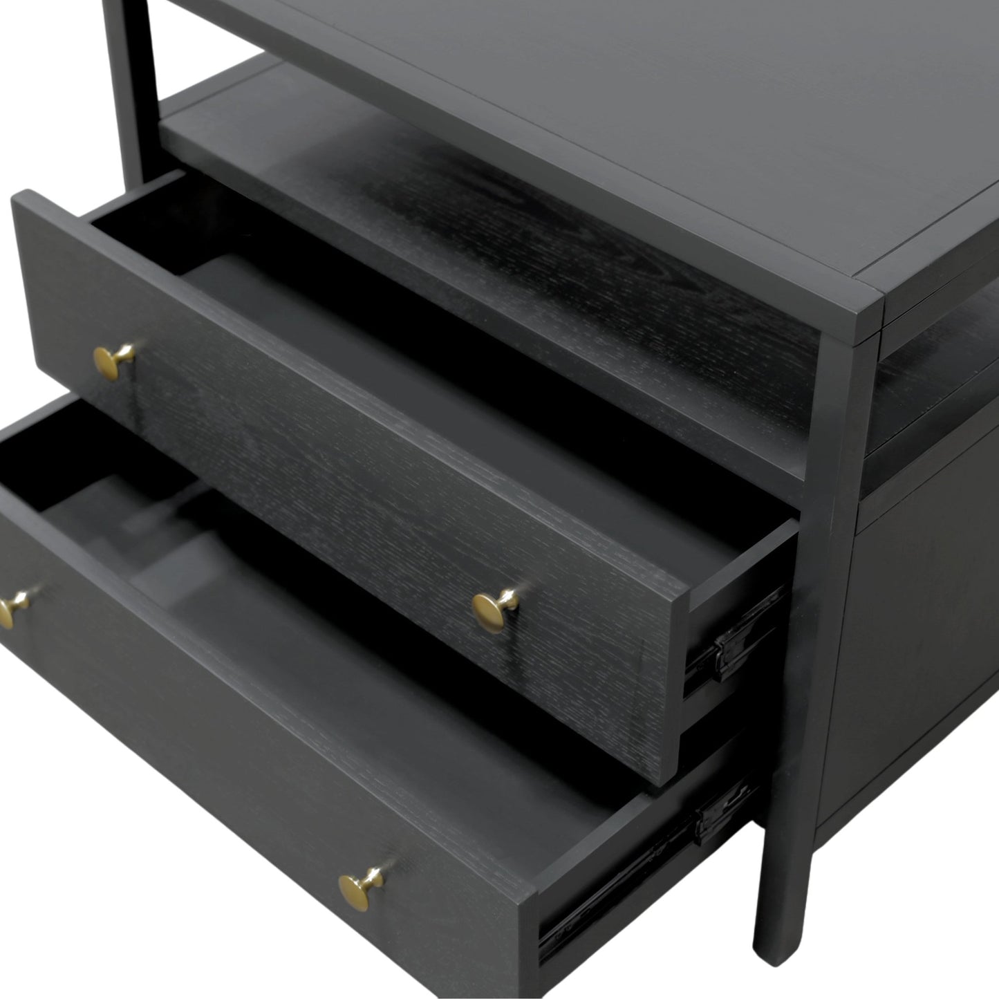 Avery Nightstand, Black - Alpine Furniture