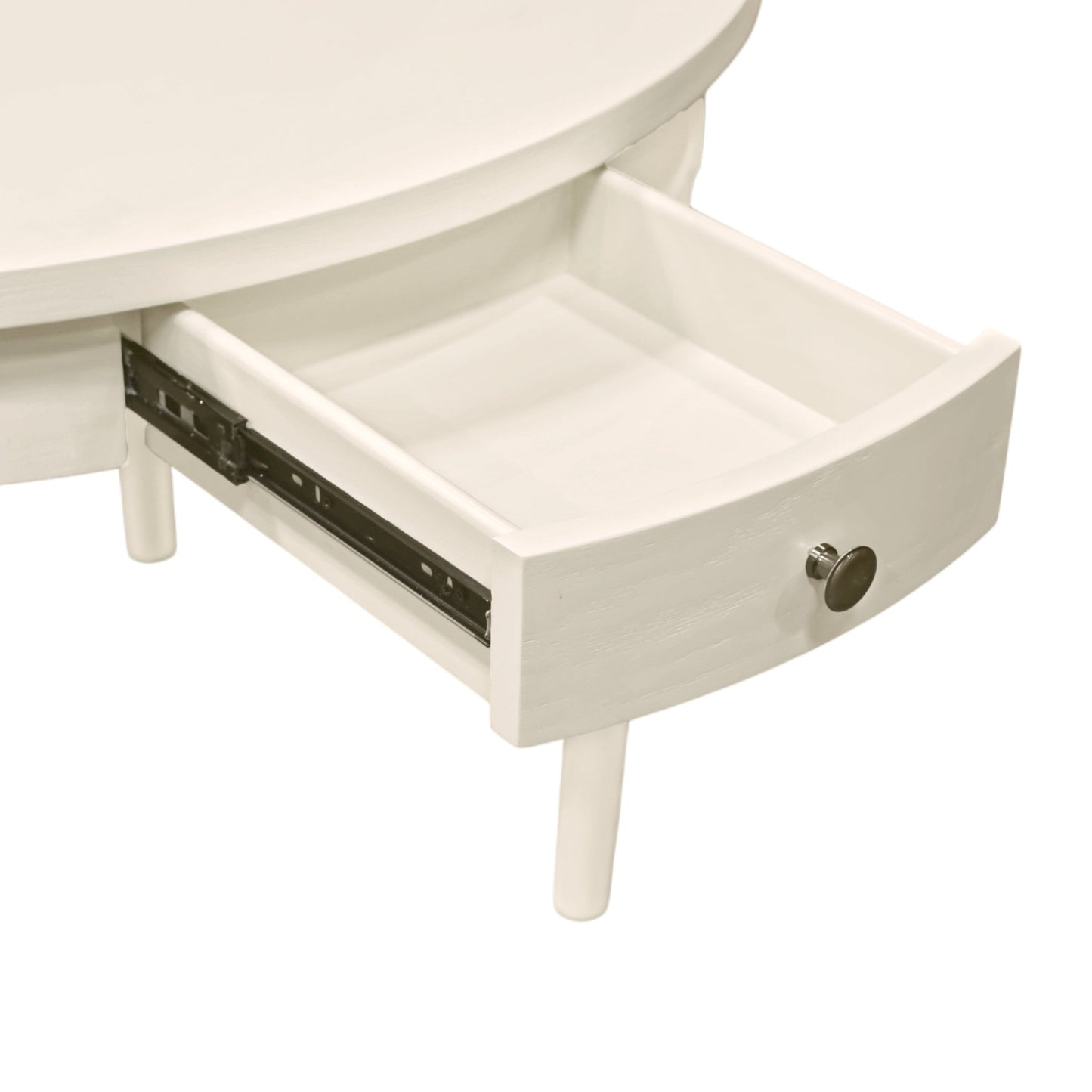 Avery Round Dining Table, Coconut Milk - Alpine Furniture