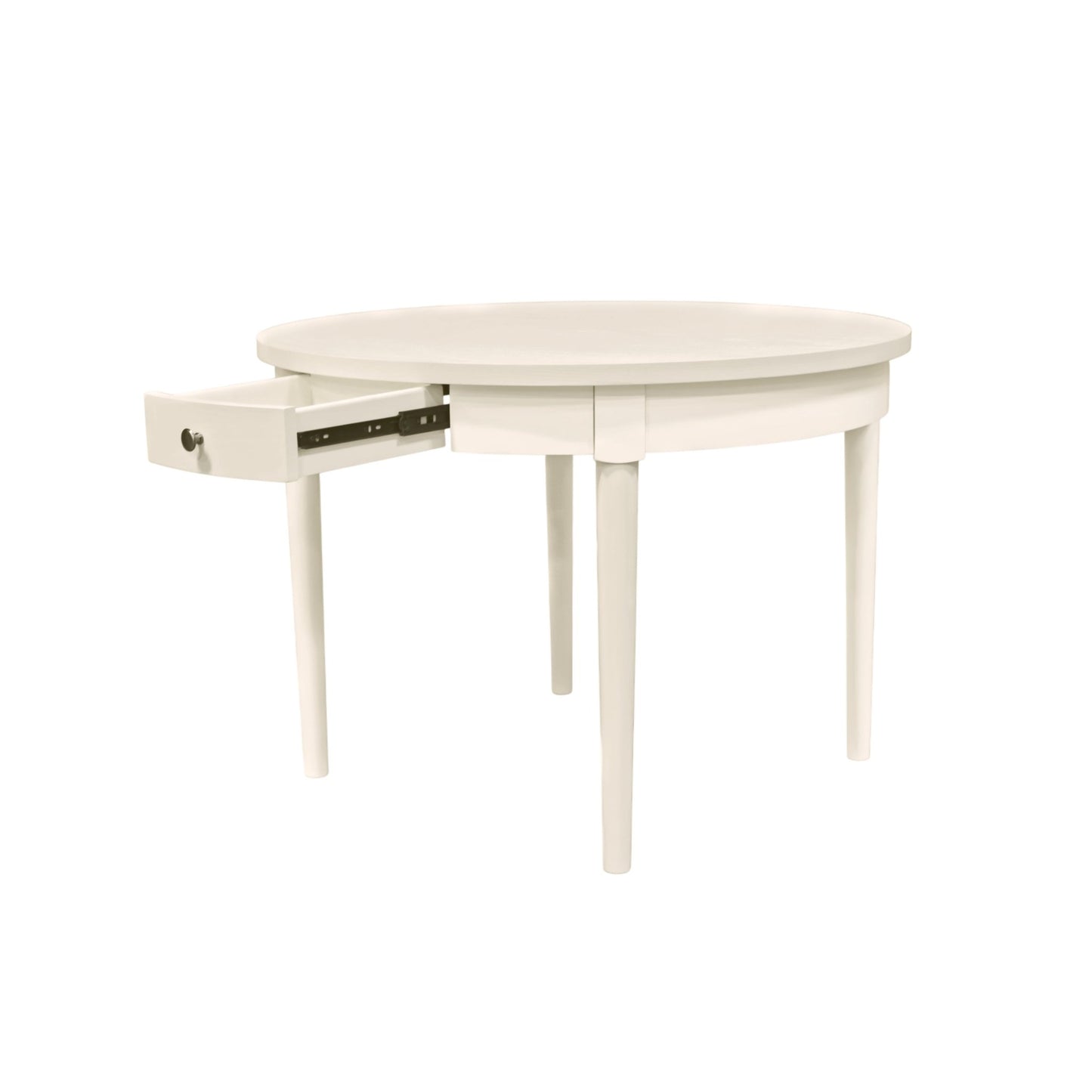 Avery Round Dining Table, Coconut Milk - Alpine Furniture