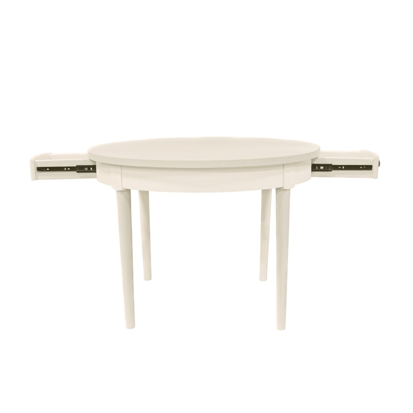 Avery Round Dining Table, Coconut Milk - Alpine Furniture
