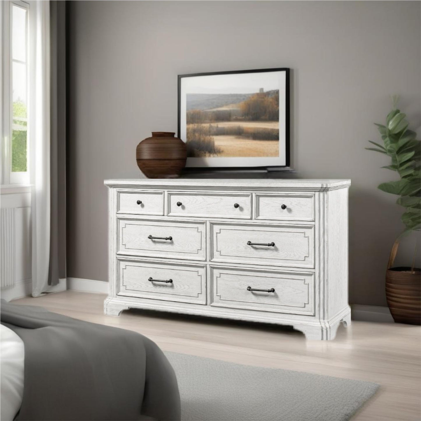 Clara Dresser, White Mist - Alpine Furniture