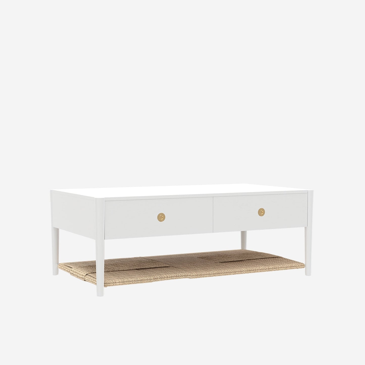 Cleo Coffee Table, Coconut Milk - Alpine Furniture