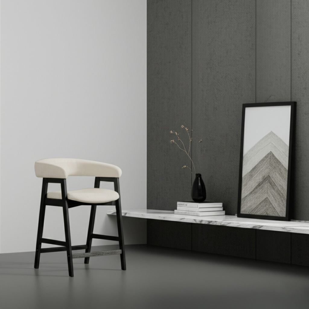 Cove Counter Height Chairs, Vintage Black (Set of 2) - Alpine Furniture