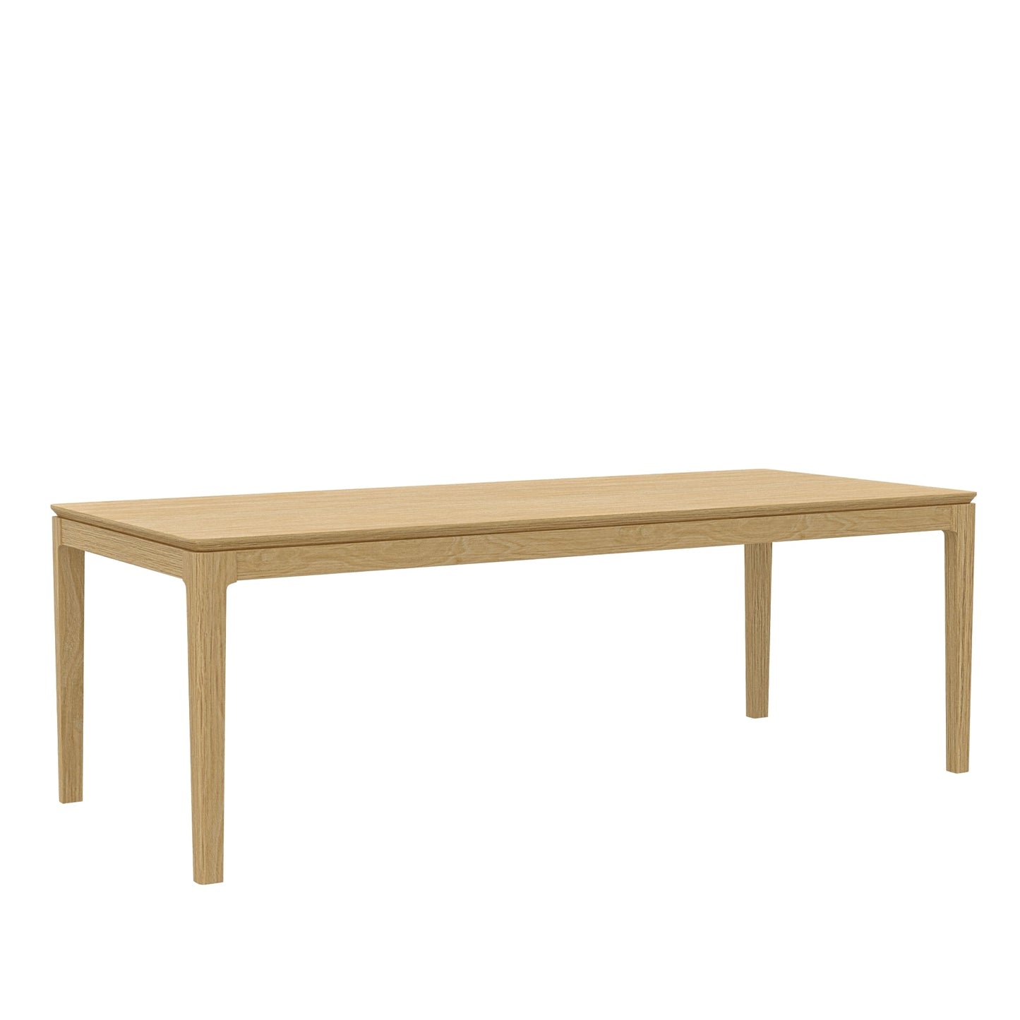 Cove Rectangular Extension Dining Table, Light Oak - Alpine Furniture