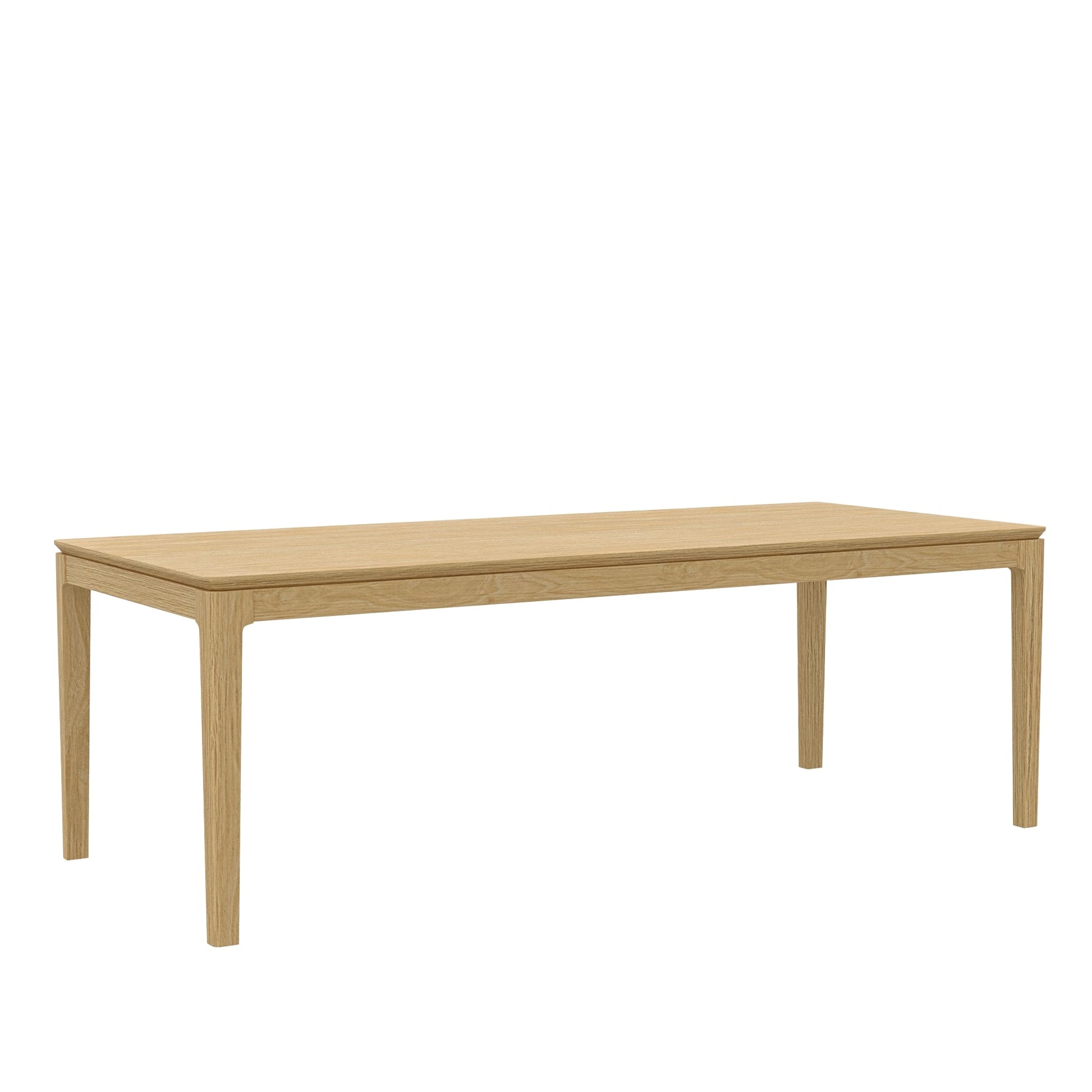 Cove Rectangular Extension Dining Table, Light Oak - Alpine Furniture