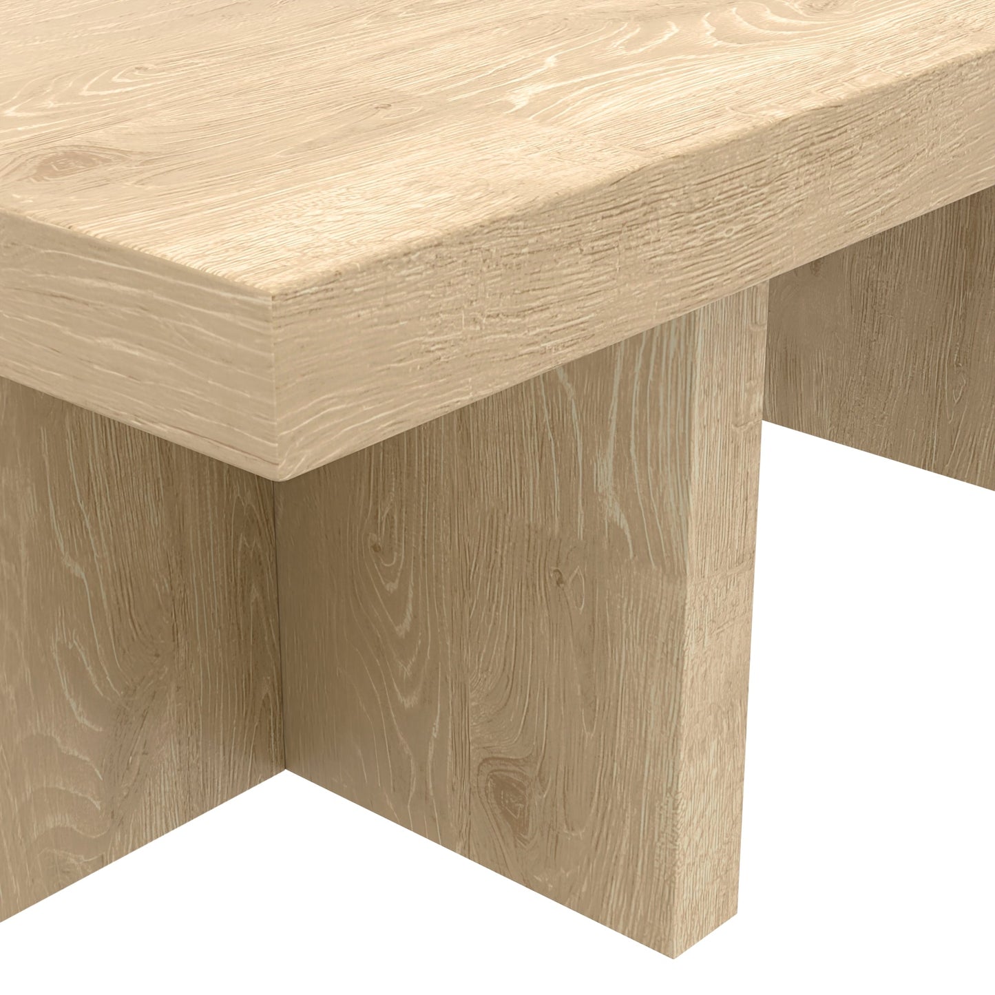 Donte Rectangular Coffee Table, Natural - Alpine Furniture