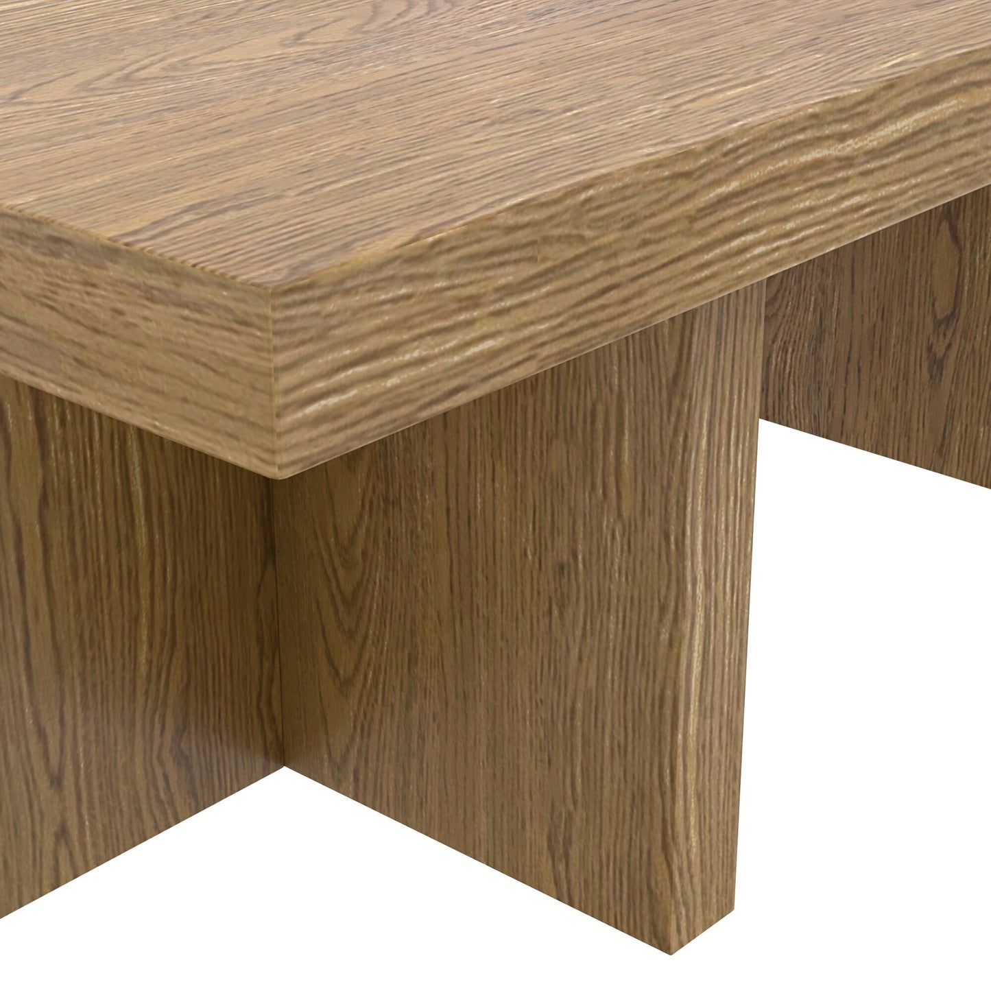Donte Rectangular Coffee Table, Oak - Alpine Furniture