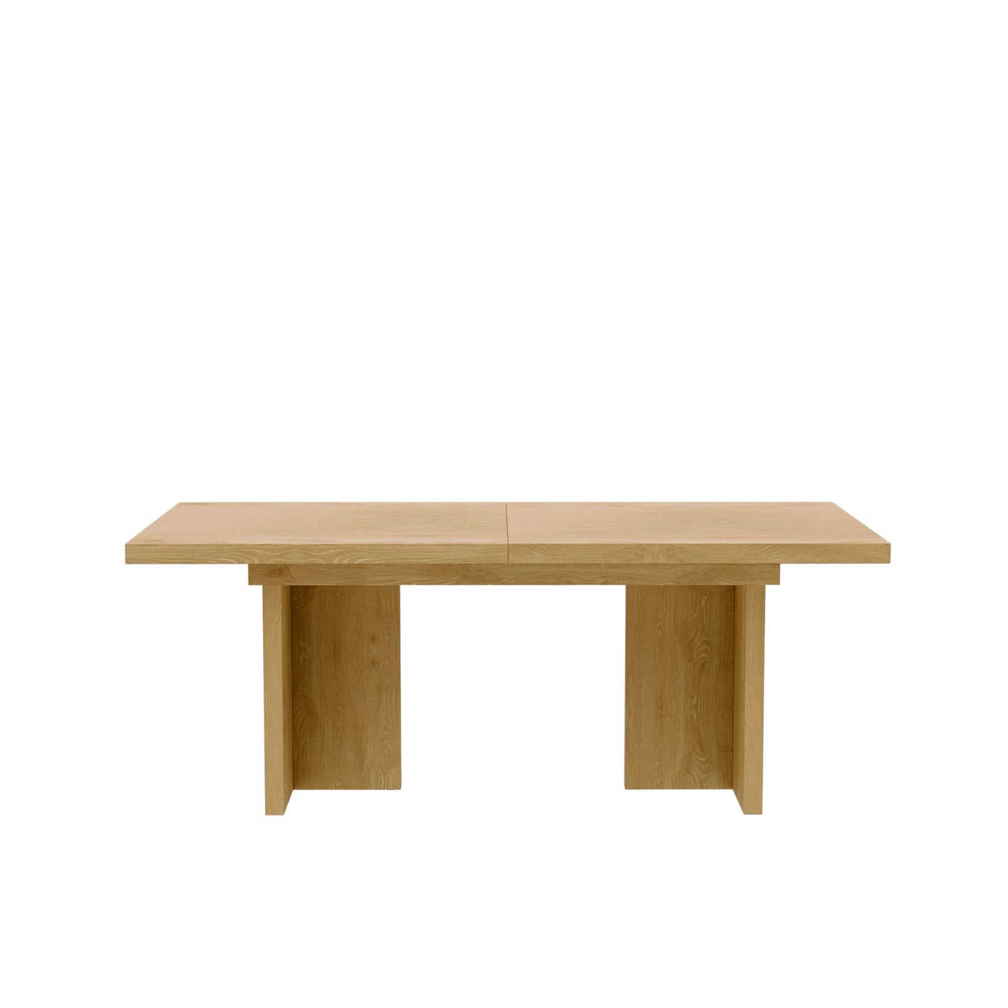 Donte Self Storage Extension Dining Table, Natural - Alpine Furniture