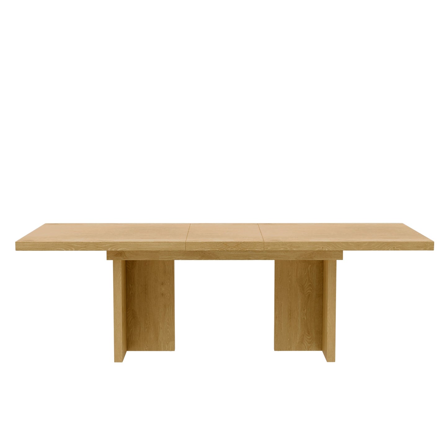 Donte Self Storage Extension Dining Table, Natural - Alpine Furniture