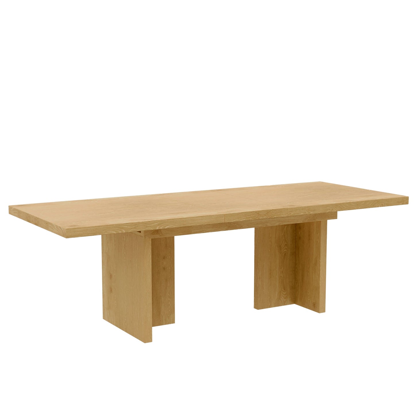 Donte Self Storage Extension Dining Table, Natural - Alpine Furniture