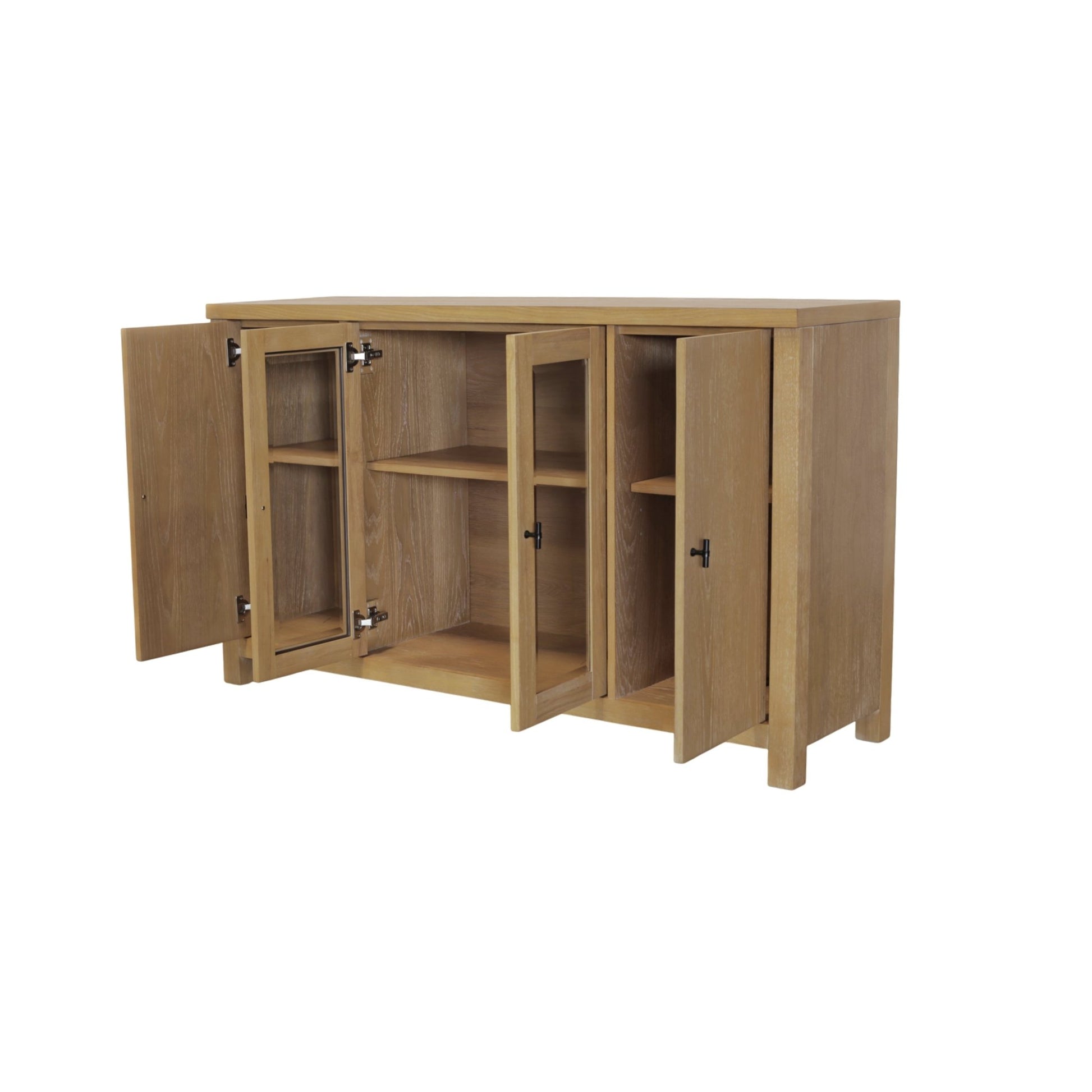 Eleanor Glass & Wood Sideboard - Alpine Furniture