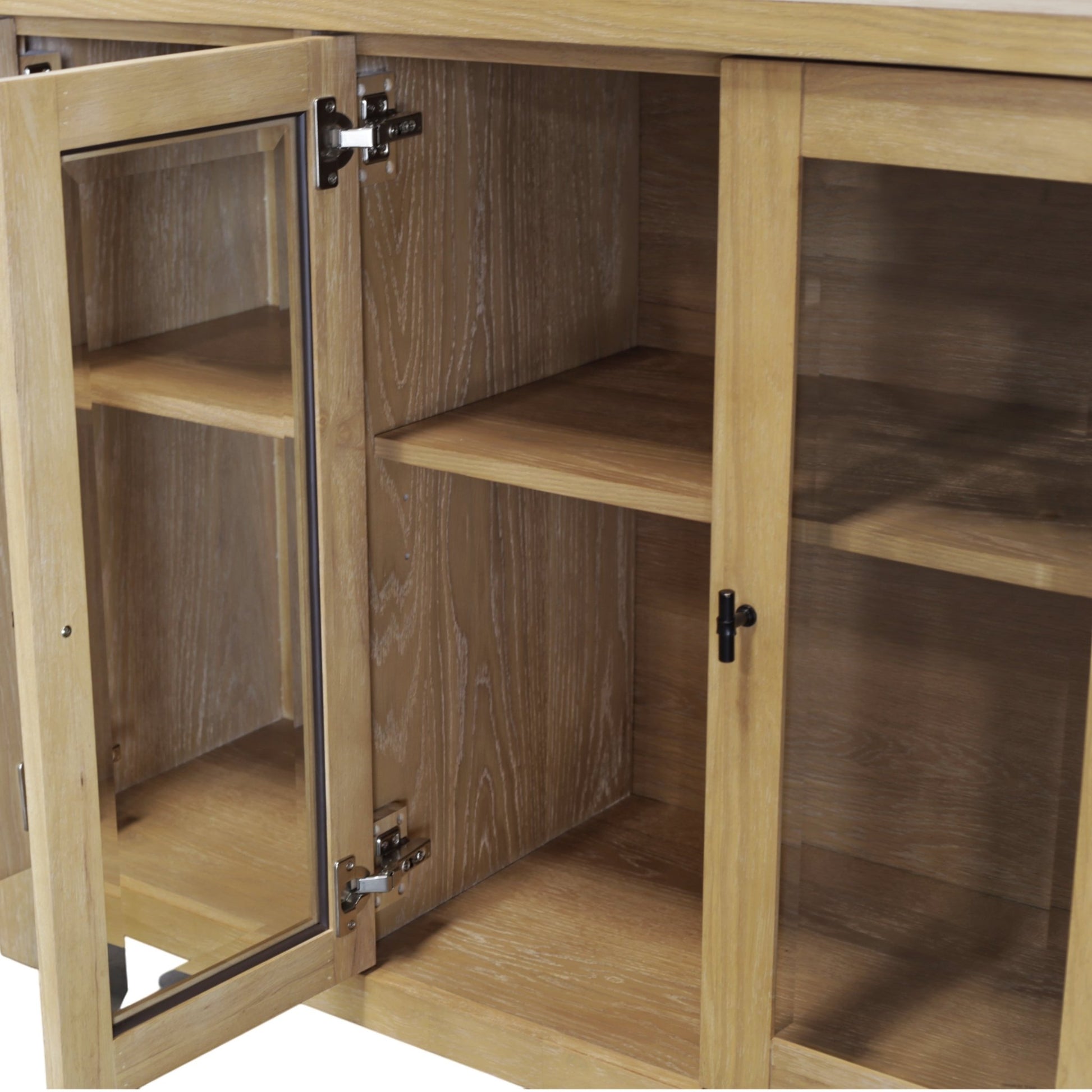 Eleanor Glass & Wood Sideboard - Alpine Furniture