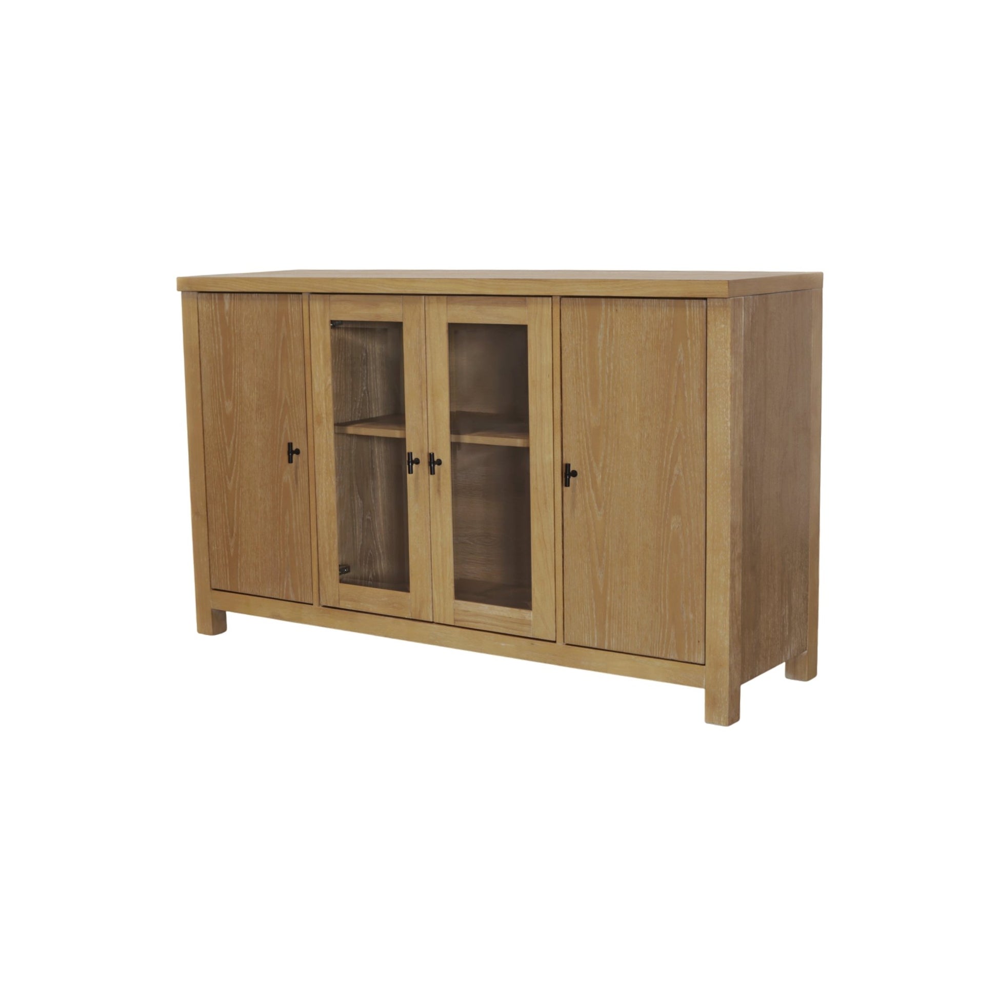 Eleanor Glass & Wood Sideboard - Alpine Furniture