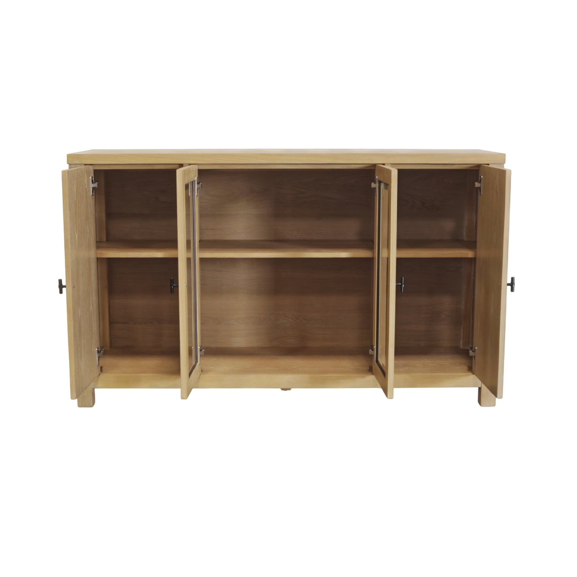 Eleanor Glass & Wood Sideboard - Alpine Furniture