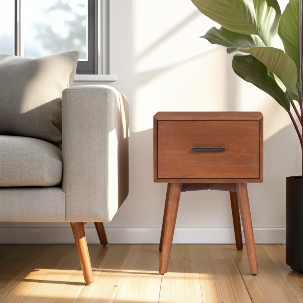 Flynn End Table, Chestnut - Alpine Furniture