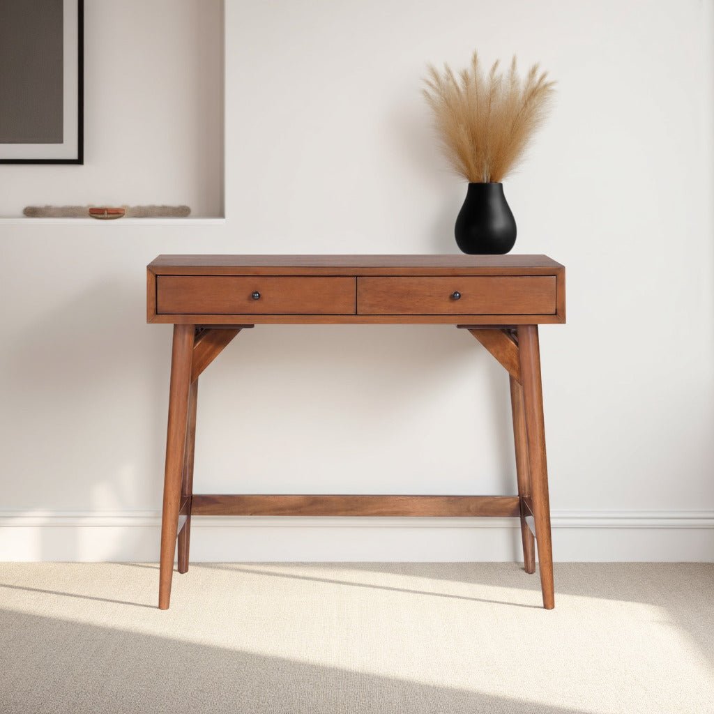 Flynn Mini Desk, Chestnut - Alpine Furniture
