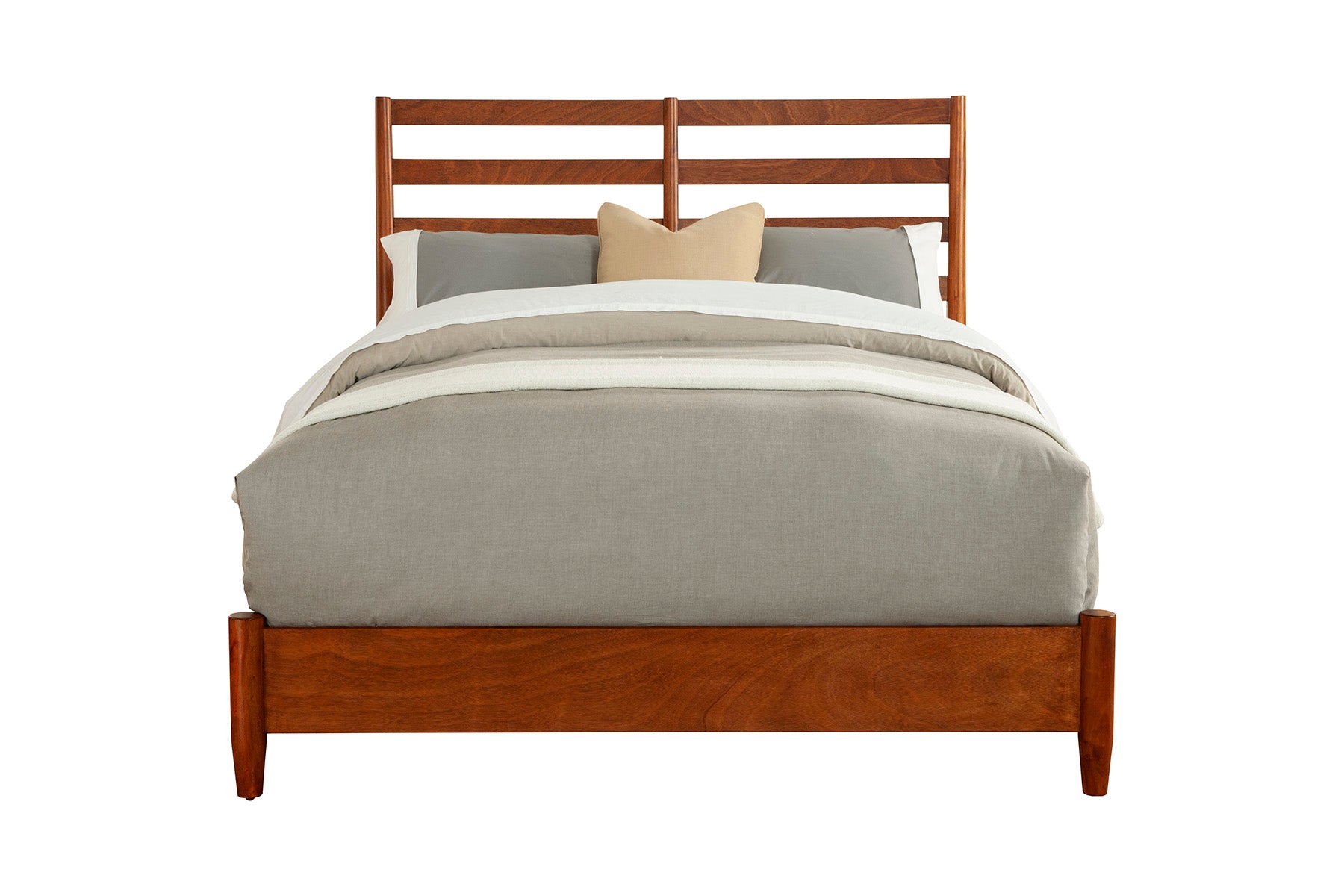 Flynn Retro Bed, Acorn - Alpine Furniture
