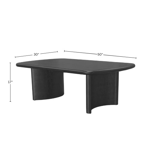 Gabrielle Coffee Table, Black - Alpine Furniture