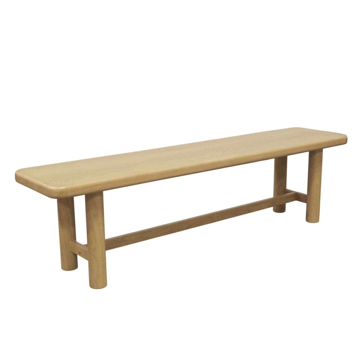 Hudson Dining Bench, Light Oak - Alpine Furniture