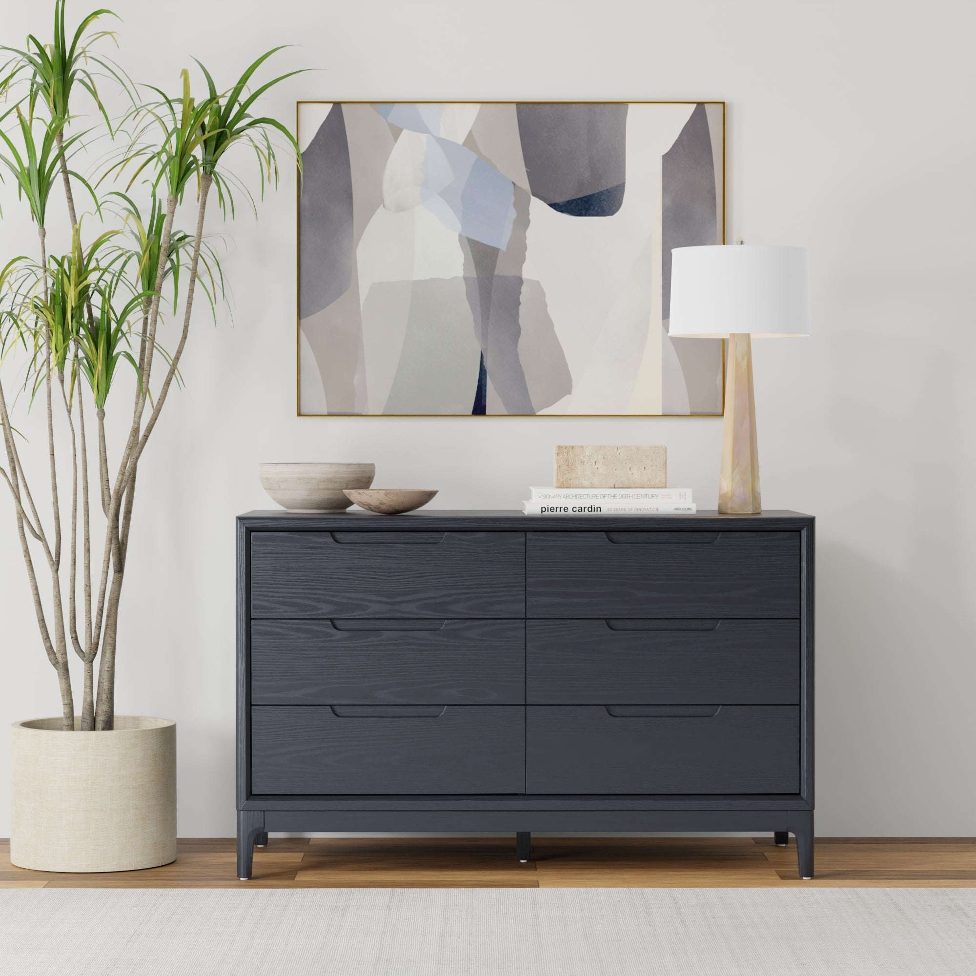 Alpine Furniture June Vintage Black Dresser Alpine Furniture June Vintage Black Dresser