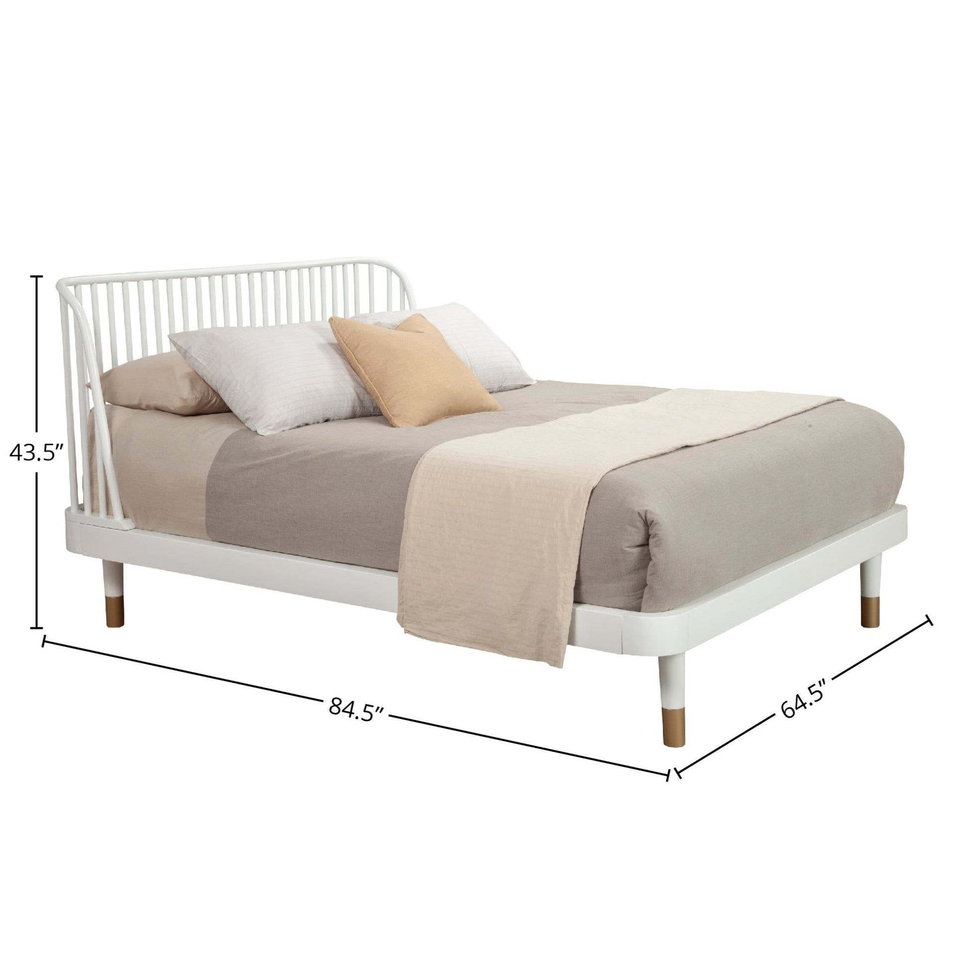 Madelyn Slat Back Platform Bed - Alpine Furniture