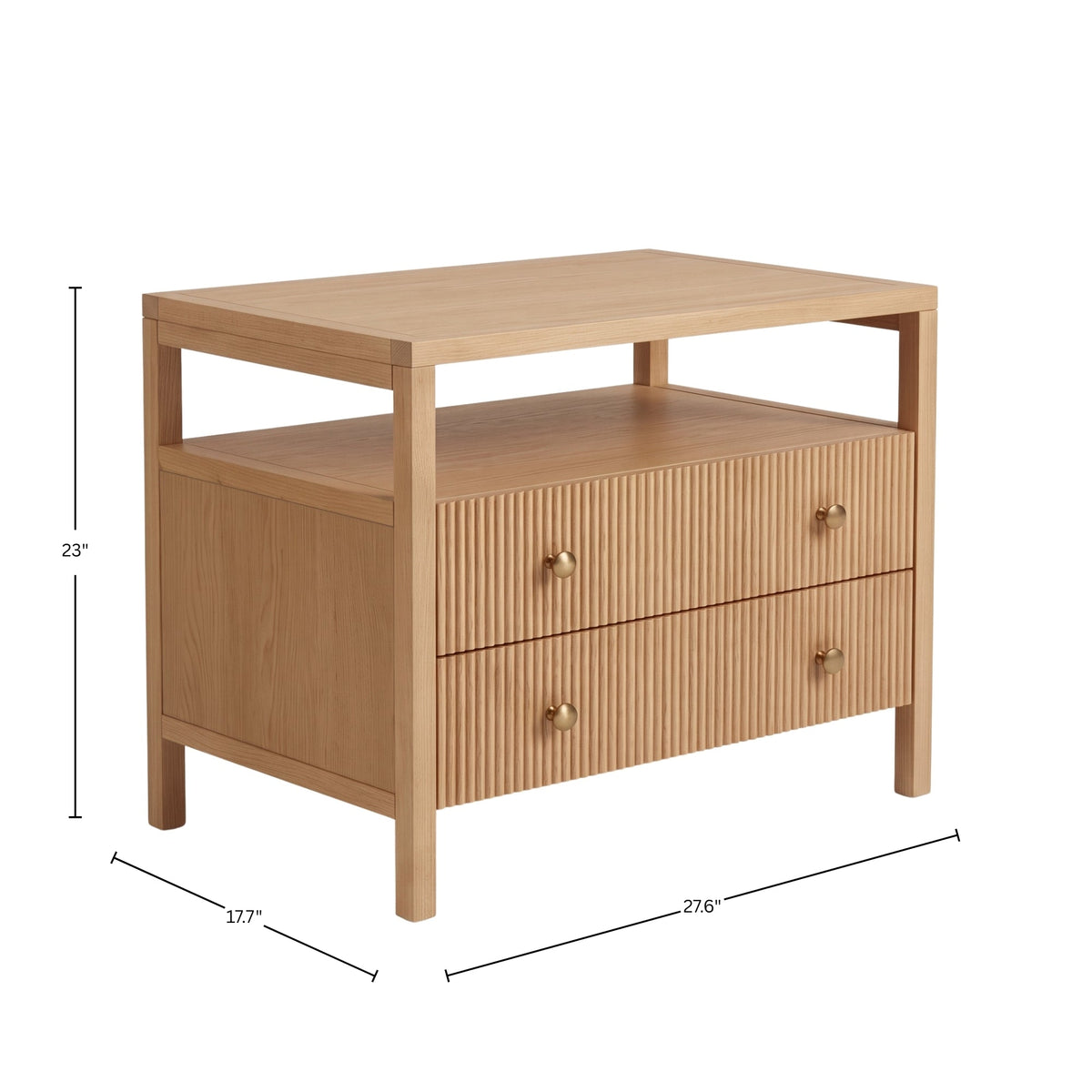 Marsha Nightstand, Natural - Alpine Furniture