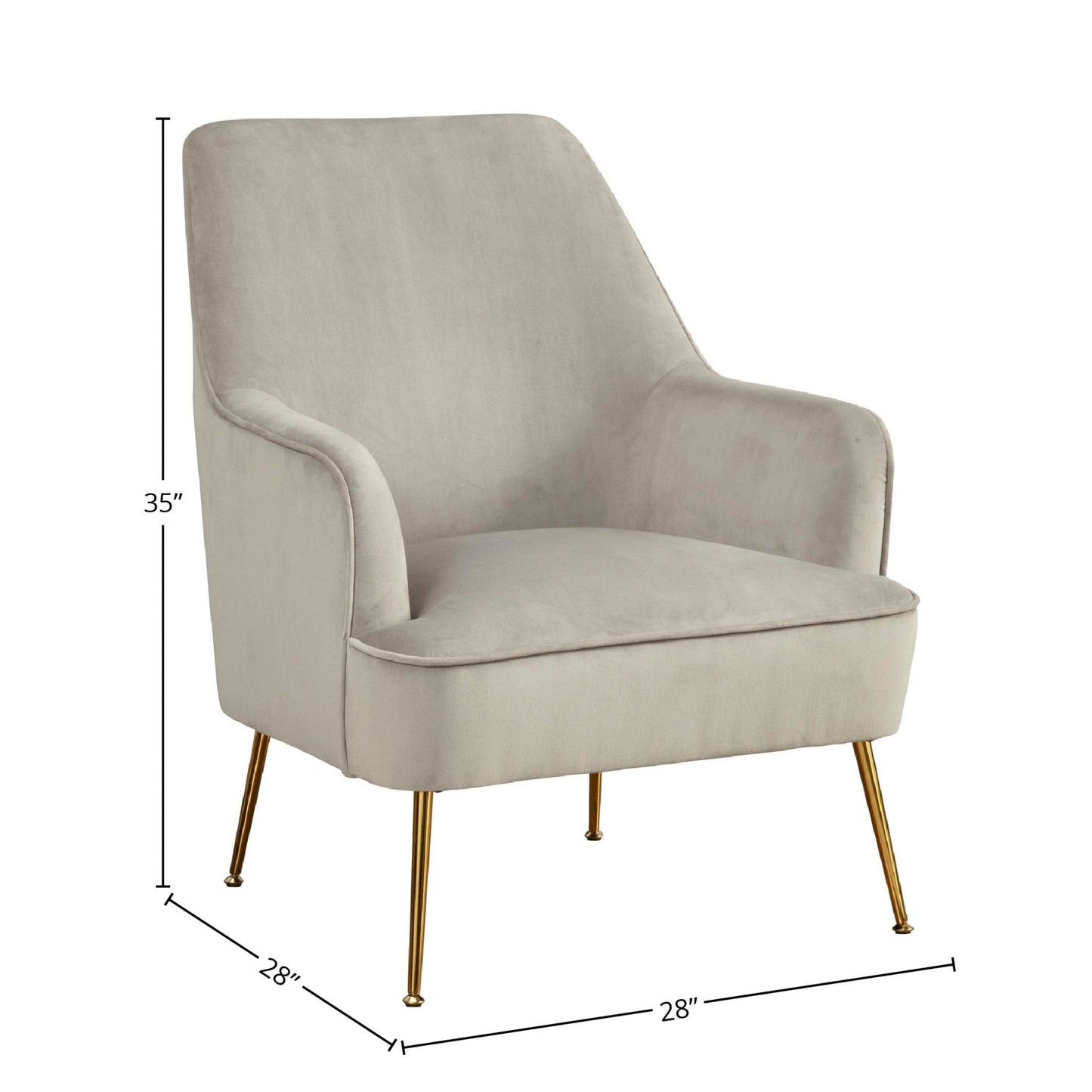 Rebecca Leisure Chair, Grey - Alpine Furniture
