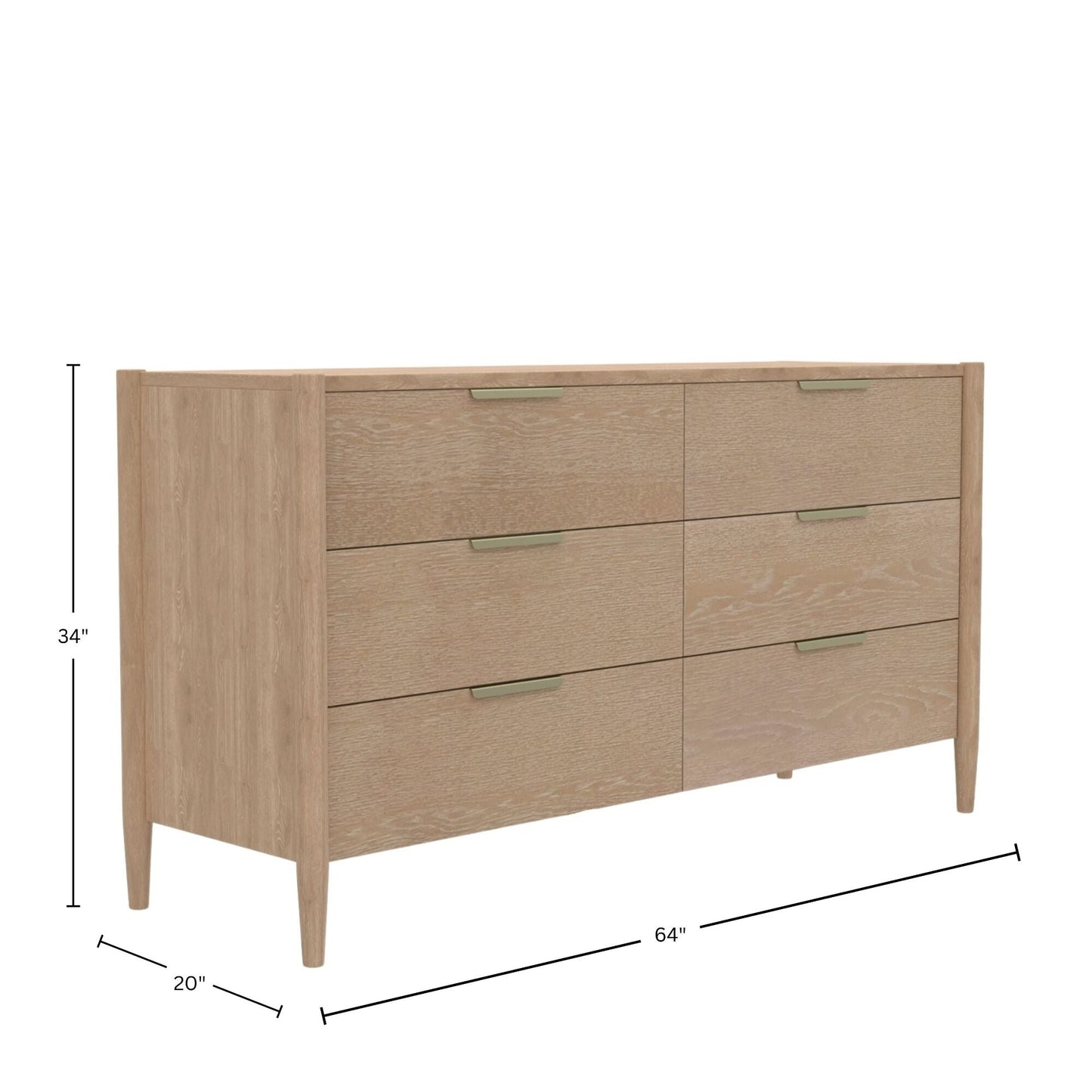 Sinclair Dresser, Natural - Alpine Furniture