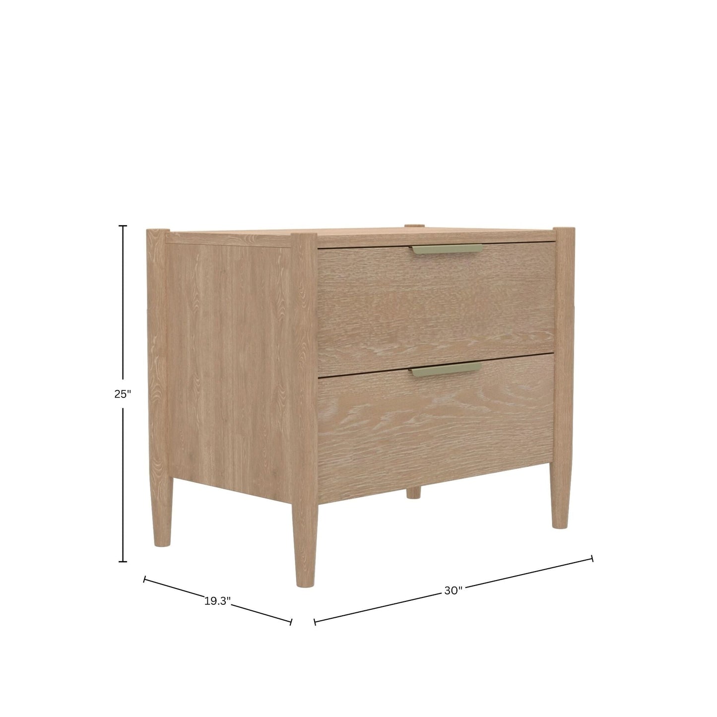 Sinclair Nightstand, Natural - Alpine Furniture