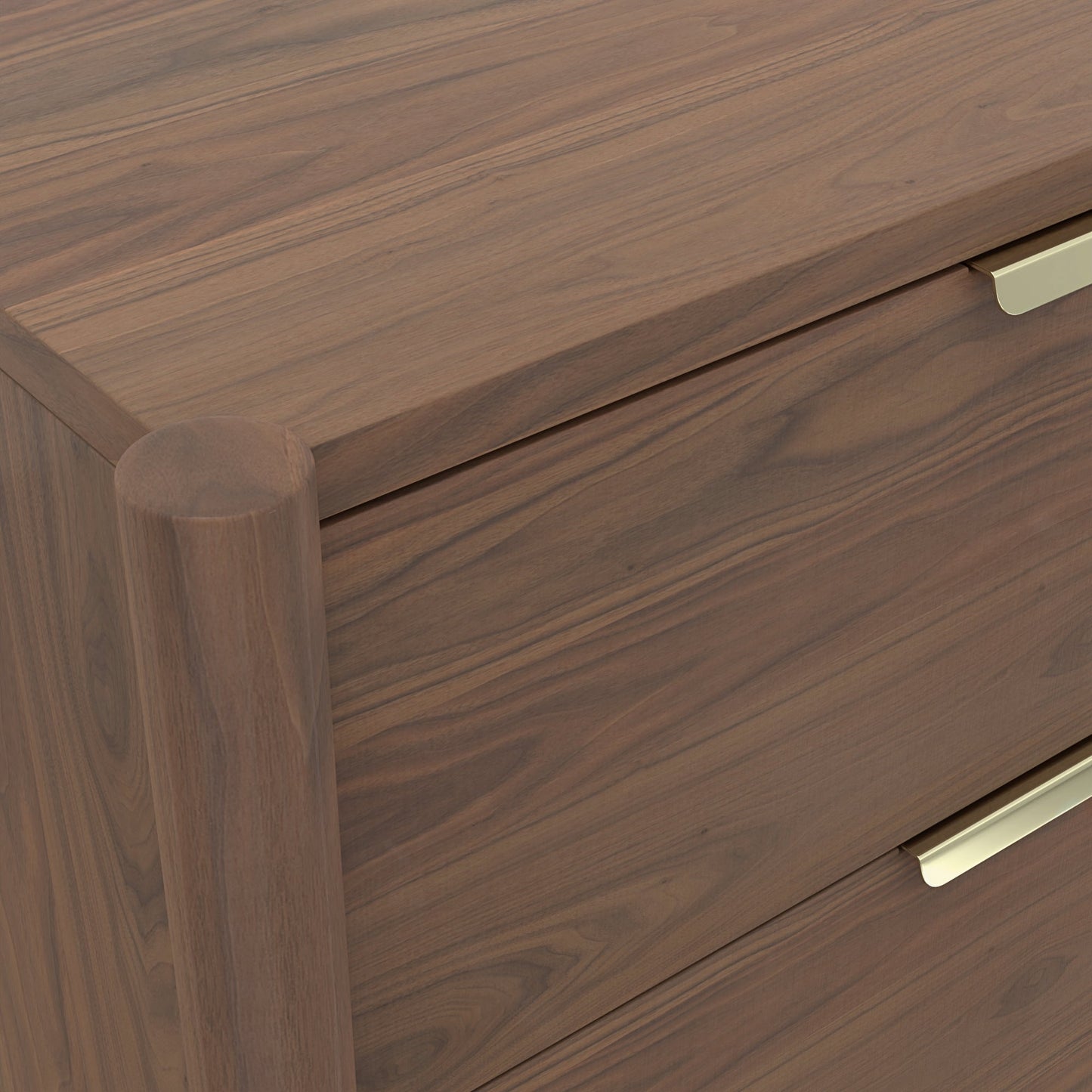 Sinclair Nightstand, Walnut - Alpine Furniture