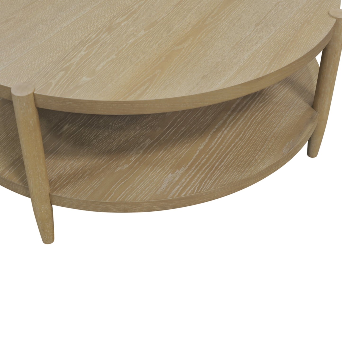 Sinclair Round Coffee Table, Natural - Alpine Furniture