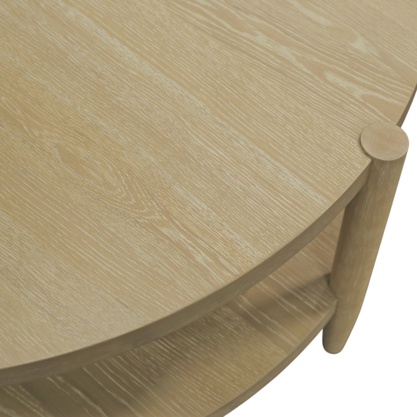 Sinclair Round Coffee Table, Natural - Alpine Furniture