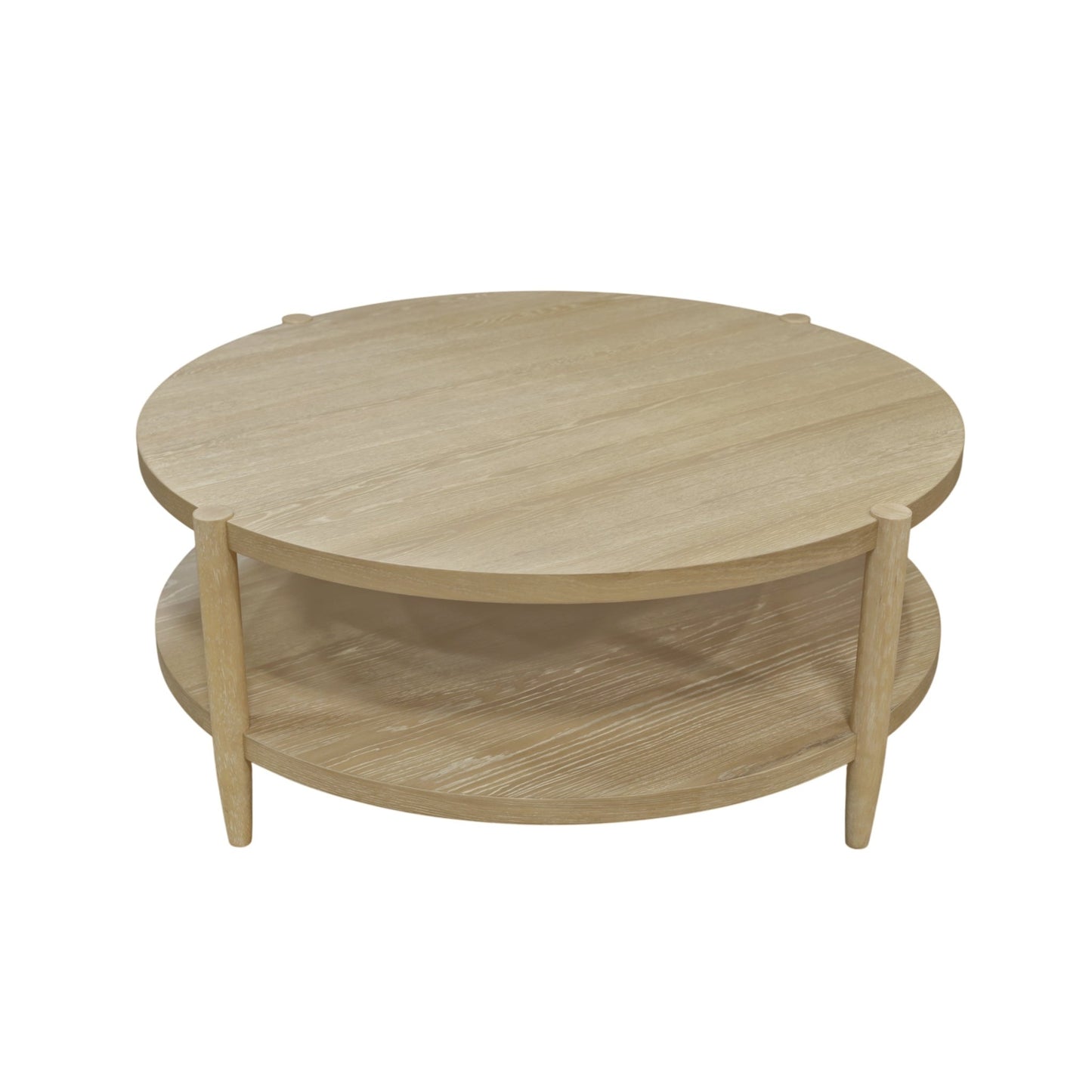 Sinclair Round Coffee Table, Natural - Alpine Furniture