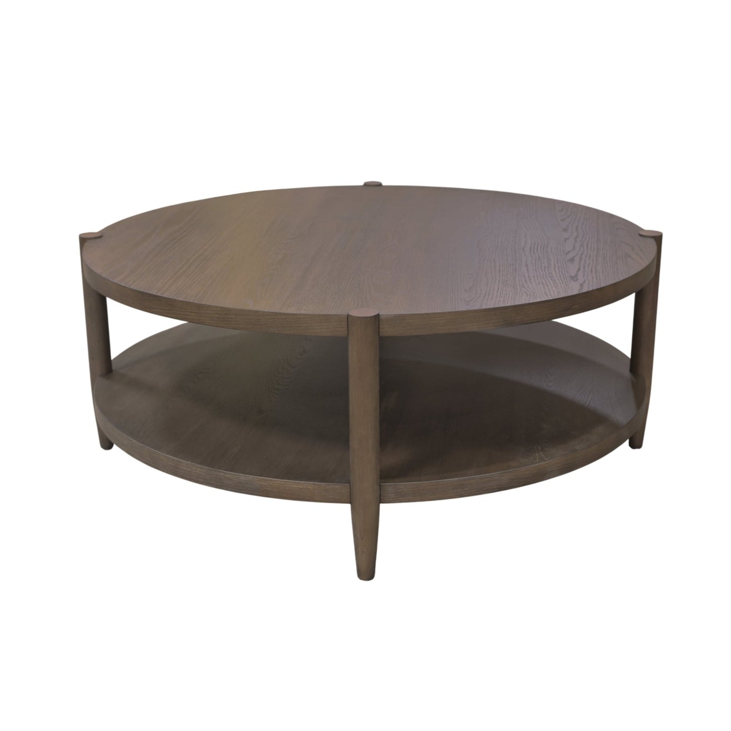 Sinclair Round Coffee Table, Walnut - Alpine Furniture