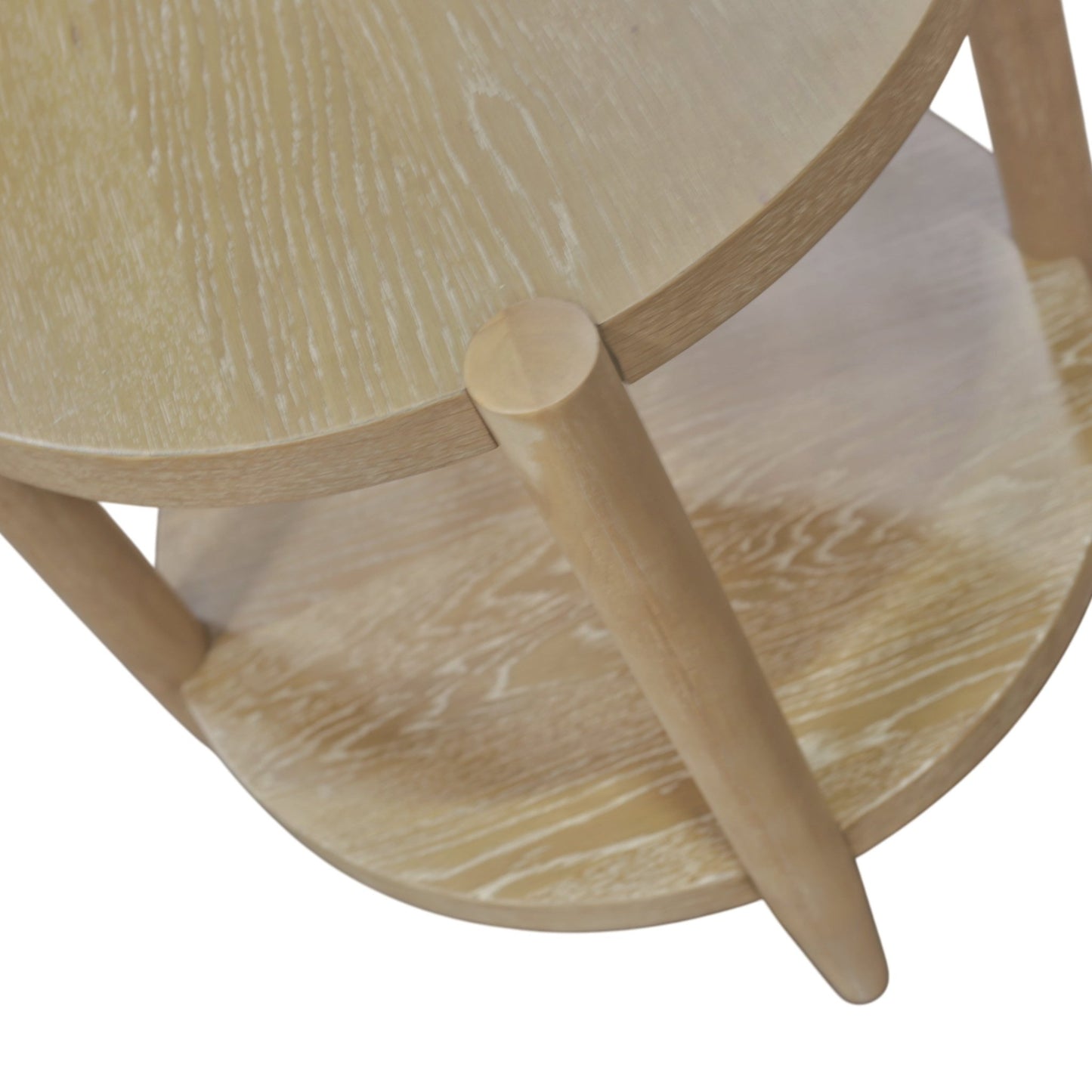 Sinclair Round End Table, Natural - Alpine Furniture