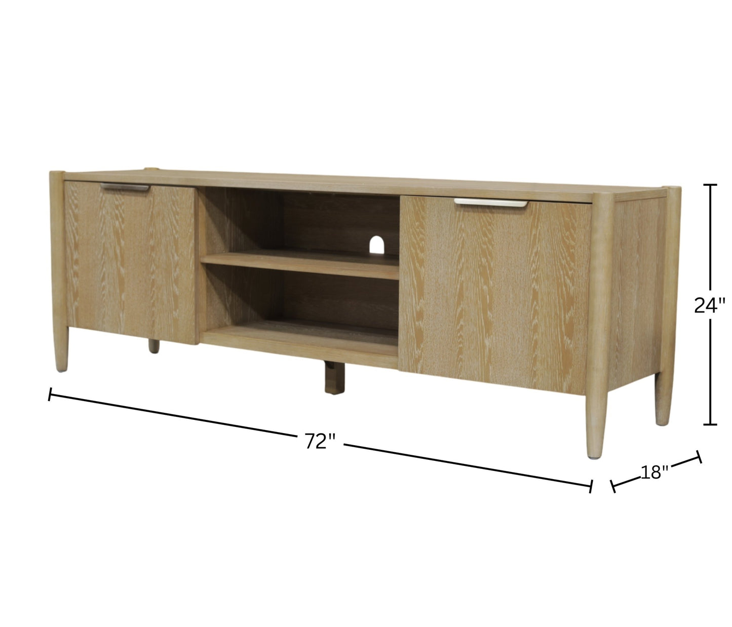 Sinclair TV Console, Natural - Alpine Furniture