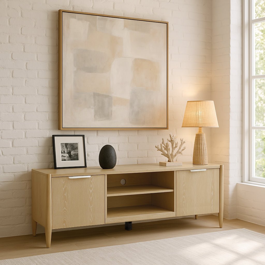 Sinclair TV Console, Natural - Alpine Furniture