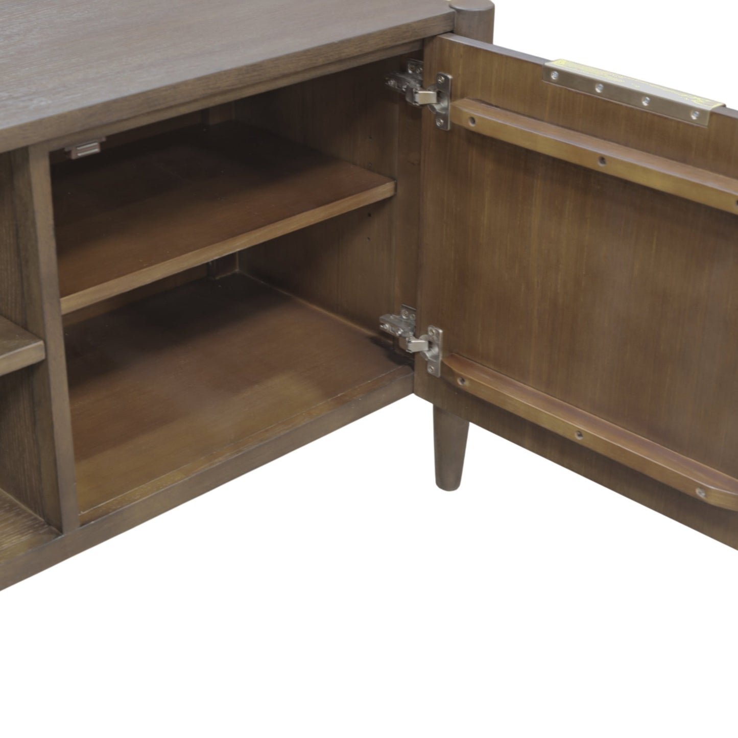 Sinclair TV Console, Walnut - Alpine Furniture