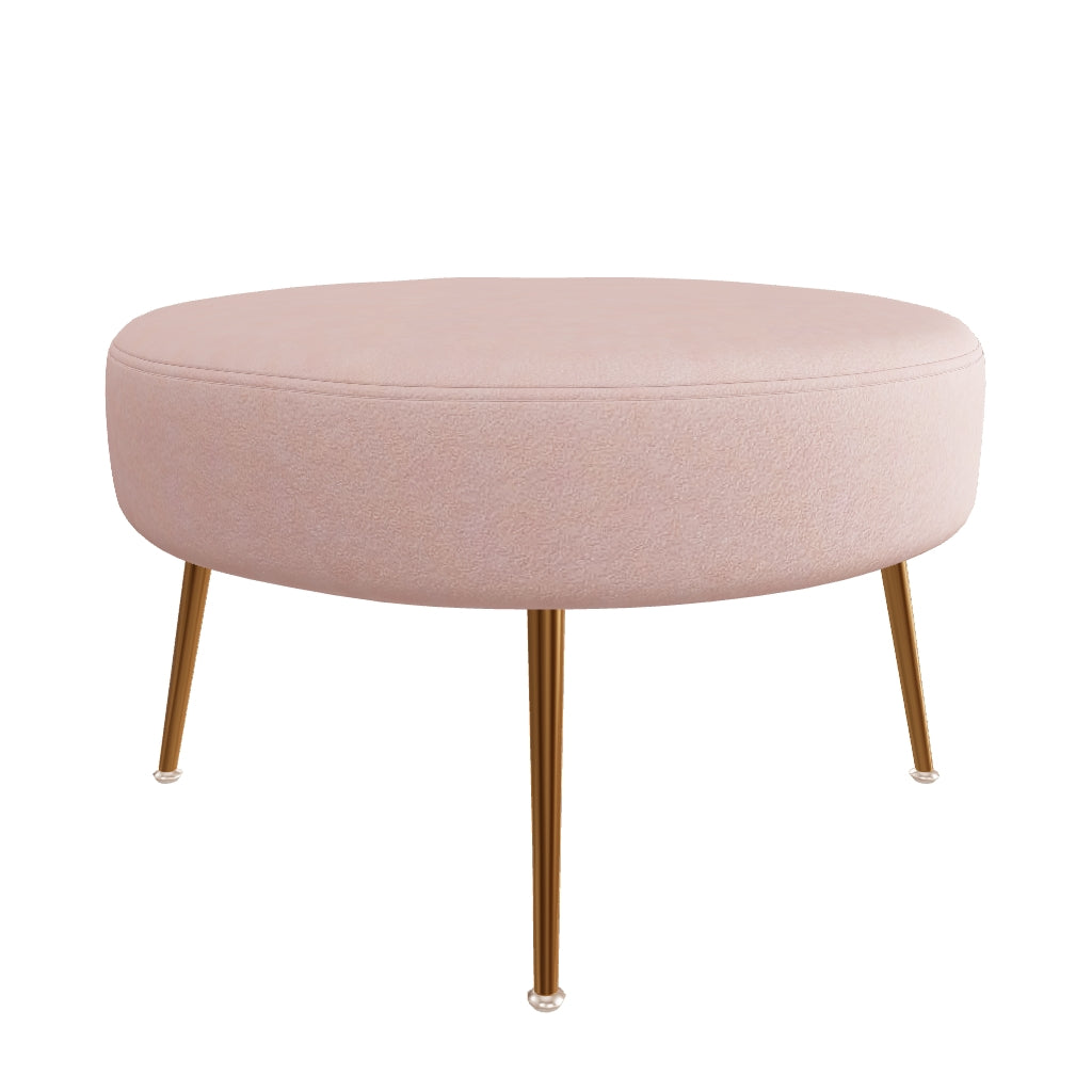 Pink and on sale gold footstool