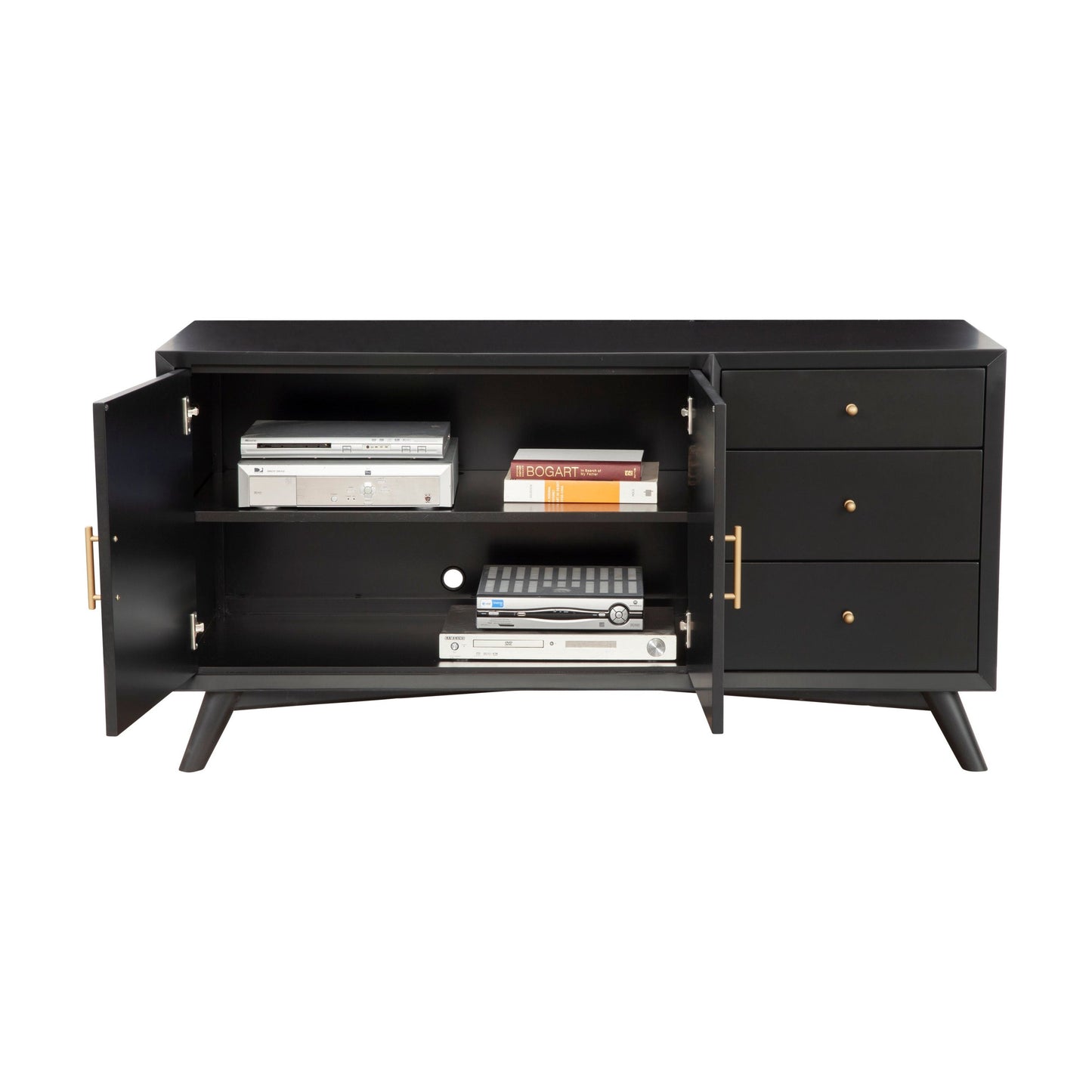 Flynn Sideboard, Black - Alpine Furniture