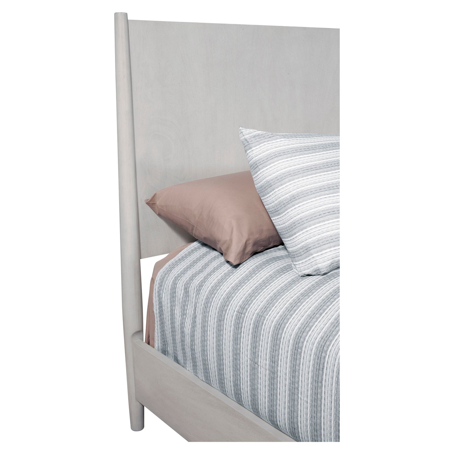 Flynn Panel Bed, Gray - Alpine Furniture