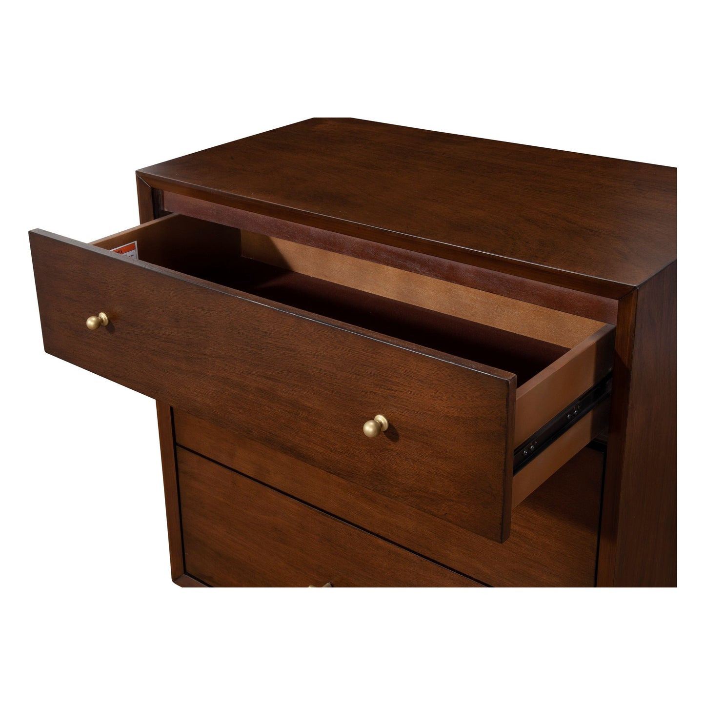 Flynn Small Chest, Walnut - Alpine Furniture