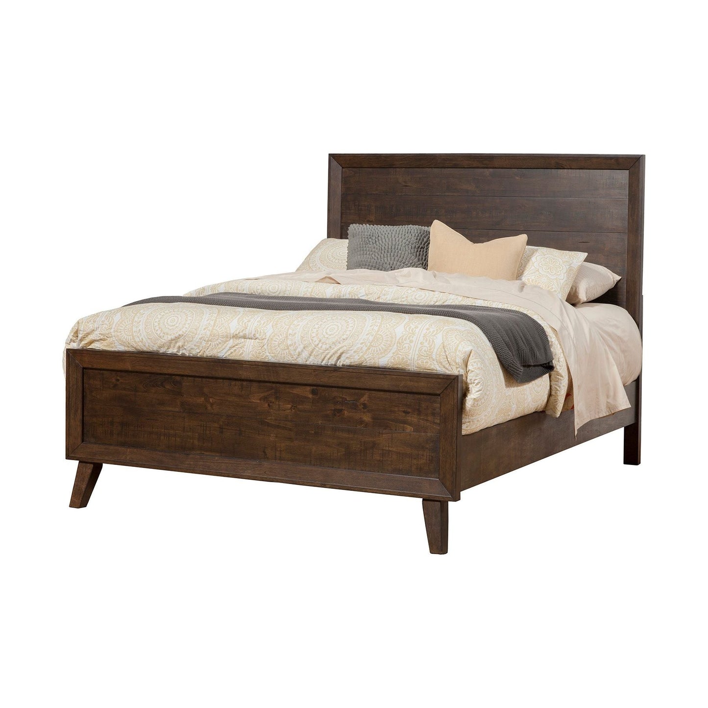 Alcott Bed, Tobacco - Alpine Furniture