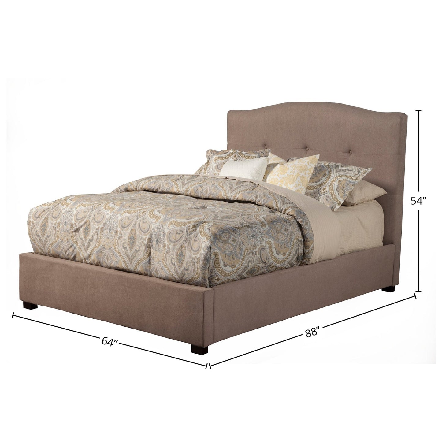 Amanda Bed, Haskett/Jute - Alpine Furniture